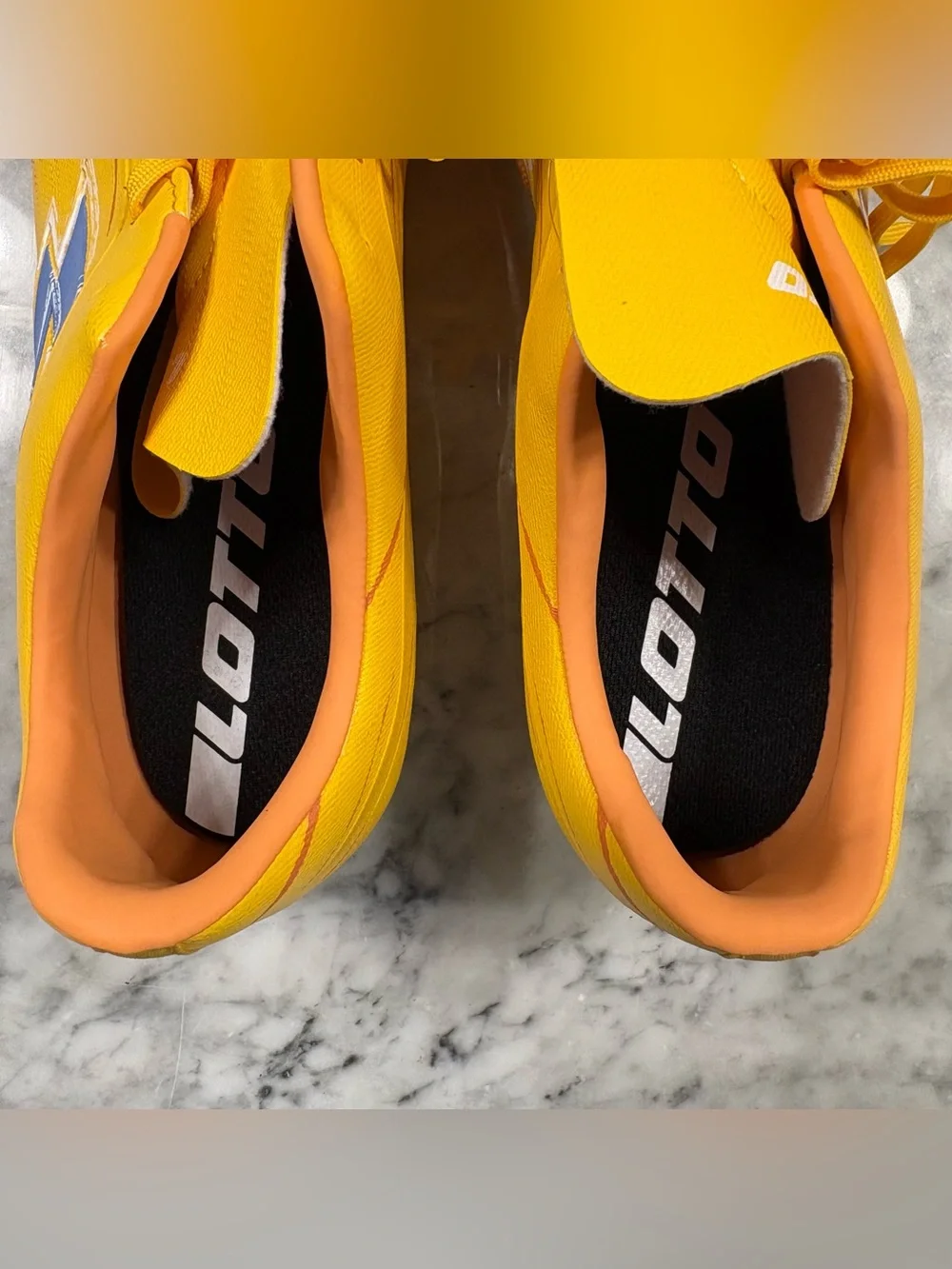 Lotto Solista 200 IX FG Soccer Cleats Orange Yellow Men Size 13.